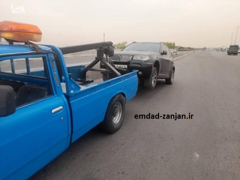 امداد خودرو زنجان قزوین - اعزام فوری امدادگر